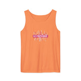 Womens melon Prismatic relaxed fit tank top with Gymplode signature logo