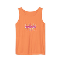 Womens melon Prismatic relaxed fit tank top with Gymplode signature logo