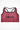 Womens rose pink with black stitch Gymplode padded sports bra with signature logo, front view