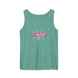 Womens seafoam Prismatic relaxed fit tank top with Gymplode signature logo