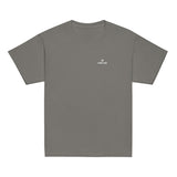 Youth classic fit unisex charcoal t-shirt with Gymplode dual mark imprint