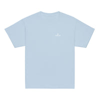 Youth classic fit unisex light blue t-shirt with Gymplode dual mark imprint
